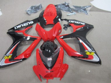 Rot Schwarz GSXR 600 K6 06-07 Motorrad Verkleidung