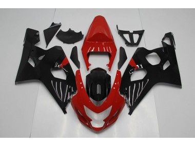 Rot Schwarz GSXR 750 K4 04-05 Motorrad Verkleidung
