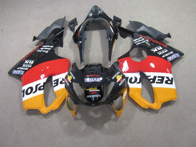 Rot Schwarz Repsol CBR 600 F4 99-00 Motorrad Verkleidungen Rot Schwarz Repsol CBR 600 F4 99-00 Motorrad Verkleidungen