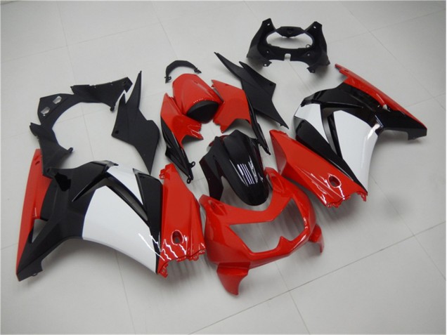 Rot Schwarz Weiß EX250 08-12 Motorrad Verkleidungen Rot Schwarz Weiß EX250 08-12 Motorrad Verkleidungen