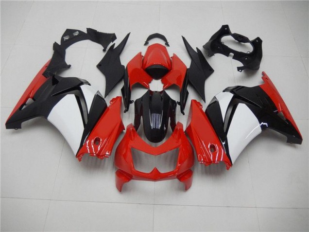 Rot Schwarz Weiß EX250 08-12 Motorrad Verkleidungen Rot Schwarz Weiß EX250 08-12 Motorrad Verkleidungen