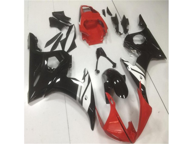 Rot Schwarz Weiß R6 03-05 Motorrad Verkleidungen Rot Schwarz Weiß R6 03-05 Motorrad Verkleidungen