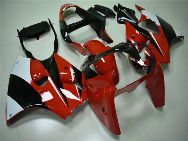 Rot Schwarz Weiß ZX6R 00-02 Motorrad Verkleidungen Rot Schwarz Weiß ZX6R 00-02 Motorrad Verkleidungen
