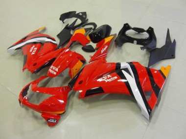 Rot Schwarz ZX 250R 08-12 Motorrad Verkleidung