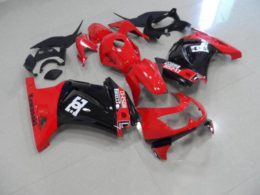 Rot Schwarz ZX 250R 08-12 Motorrad Verkleidungen