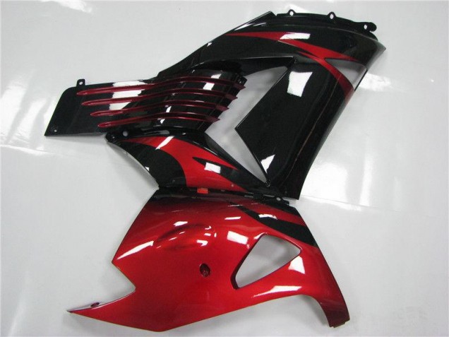 Rot Schwarz ZX14R ZZR 1400 06-11 Motorrad Verkleidungen Rot Schwarz ZX14R ZZR 1400 06-11 Motorrad Verkleidungen