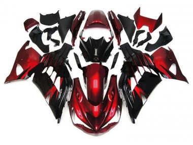 Rot Schwarz ZX14R ZZR 1400 12-21 Motorrad Verkleidungen