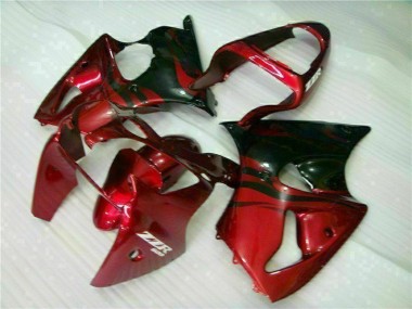 Rot Schwarz ZX6R 00-02 Motorrad Verkleidungen