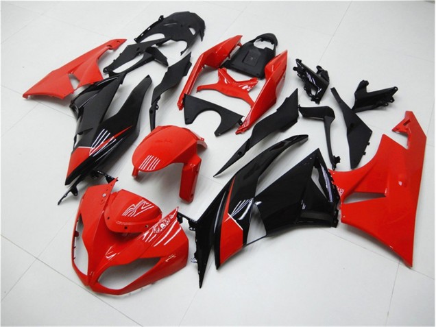 Rot Schwarz ZX6R 09-12 Motorrad Verkleidungen
