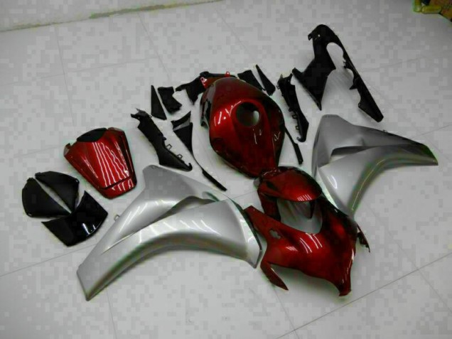 Rot Silber CBR 1000 RR 08-11 Motorrad Vollverkleidung Rot Silber CBR 1000 RR 08-11 Motorrad Vollverkleidung