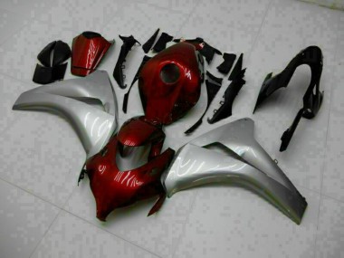 Rot Silber CBR 1000 RR 08-11 Motorrad Vollverkleidung