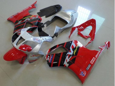 Rot Silber VTR 1000 00-06 Motorrad Verkleidungen