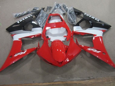 Rot Weiß Aufkleber R6 03-05 Motorrad Verkleidungen