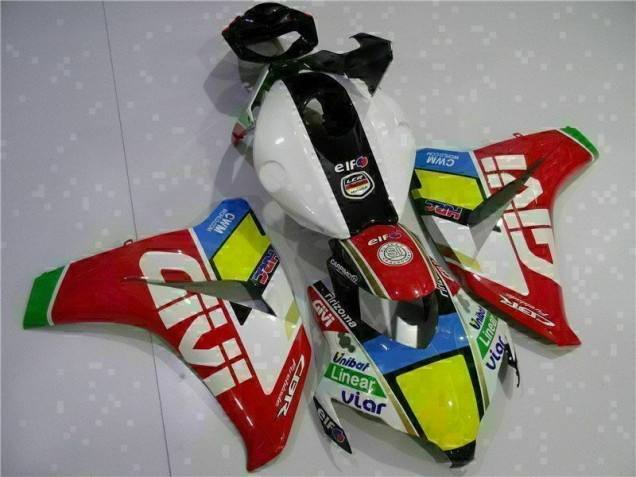 Rot Weiß CBR 1000 RR 08-11 Motorrad Verkleidungen Komplett Sets