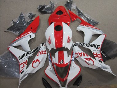 Rot Weiß CBR 600 RR 07-08 Motorrad Verkleidungen