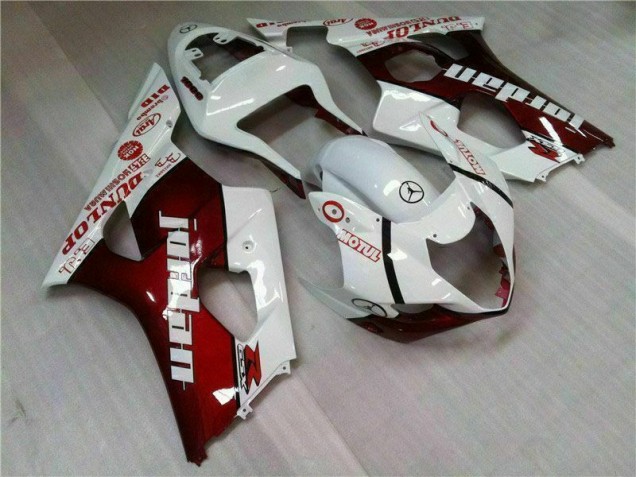 Rot Weiß GSXR 1000 K3 03-04 Motorrad Verkleidung Rot Weiß GSXR 1000 K3 03-04 Motorrad Verkleidung