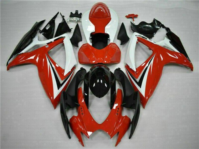 Rot Weiß GSXR 600 / 750 K6 06-07 Motorrad Verkleidung Rot Weiß GSXR 600 / 750 K6 06-07 Motorrad Verkleidung