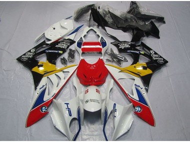 Rot Weiß Gelb S1000RR 09-14 Motorrad Verkleidungen