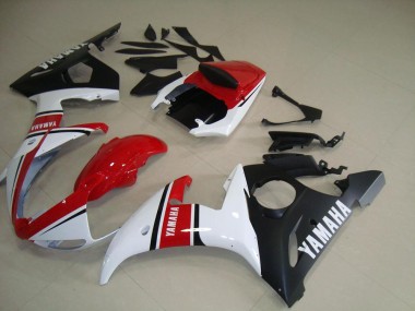 Rot Weiß Matt Schwarz R6 03-05 Motorrad Verkleidungen