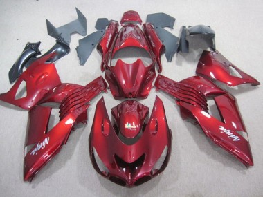 Rot Weiß Ninja Aufkleber ZX14R ZZR 1400 06-11 Motorrad Verkleidungen