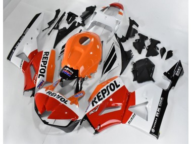 Rot Weiß Orange Repsol CBR 600 RR 13-21 Motorrad Verkleidungen