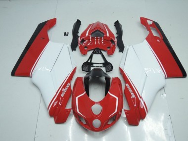 Rot Weiß Rot Ducati 749 999 05-06 Motorrad Verkleidungen