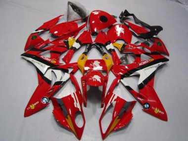 Rot Weiß S1000RR 09-14 Motorrad Verkleidungen