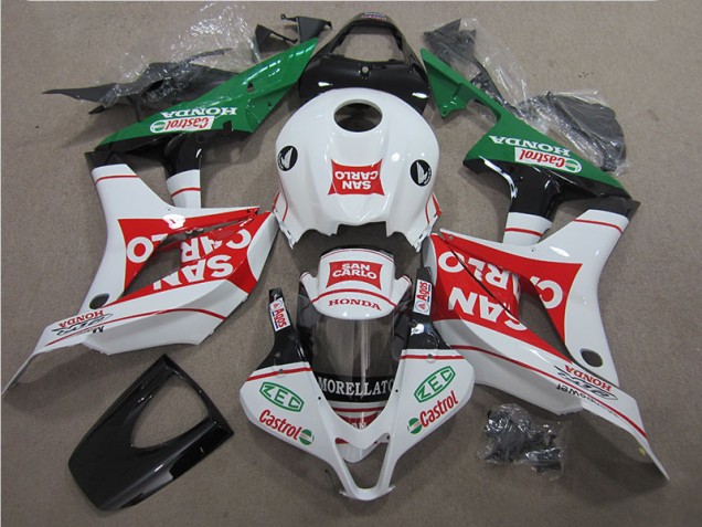 Rot Weiß San Carlo CBR 600 RR 07-08 Motorrad Verkleidungen Rot Weiß San Carlo CBR 600 RR 07-08 Motorrad Verkleidungen