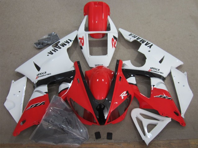 Rot Weiß Schwarz Aufkleber R1 98-99 Motorrad Verkleidungen Rot Weiß Schwarz Aufkleber R1 98-99 Motorrad Verkleidungen
