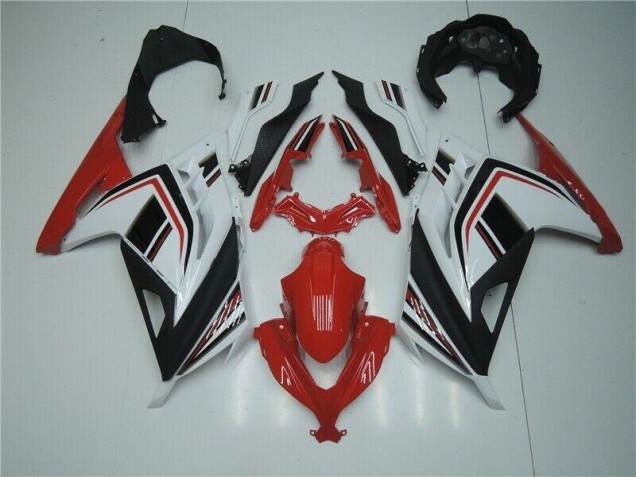 Rot Weiß Schwarz EX300 13-16 Motorrad Verkleidungen Rot Weiß Schwarz EX300 13-16 Motorrad Verkleidungen