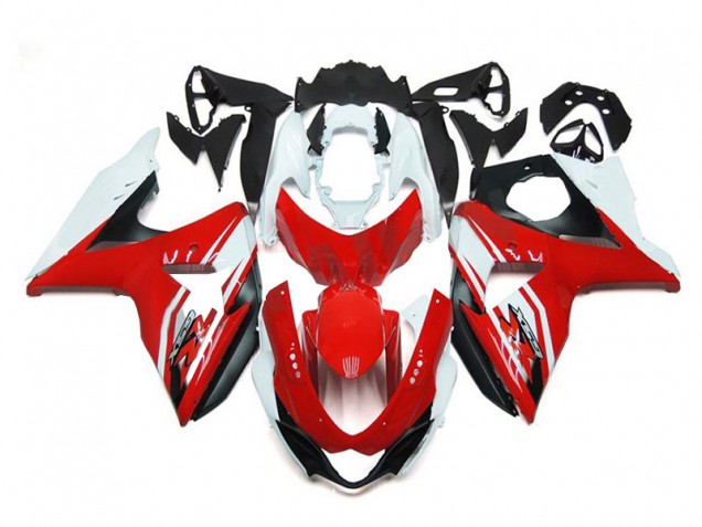 Rot Weiß Schwarz GSXR 1000 K9 09-16 Motorrad Verkleidungen Rot Weiß Schwarz GSXR 1000 K9 09-16 Motorrad Verkleidungen