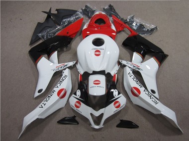 Rot Weiß Schwarz Konica Minolta CBR 600 RR 07-08 Motorrad Verkleidungen
