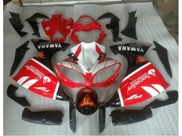 Rot Weiß Und Schwarz Grafik R1 12-14 Motorrad Verkleidungen Rot Weiß Und Schwarz Grafik R1 12-14 Motorrad Verkleidungen