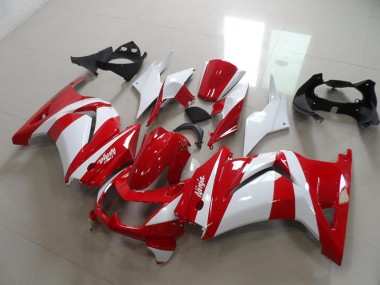 Rot Weiß ZX 250R 08-12 Motorrad Verkleidungen
