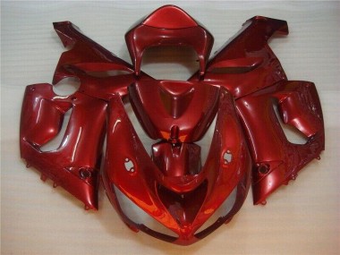 Rot ZX6R 05-06 Motorrad Verkleidungen