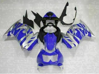Schwarz Blau EX250 08-12 Motorrad Verkleidungen