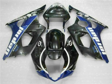 Schwarz Blau GSXR 1000 K3 03-04 Motorrad Verkleidungen & Plastik