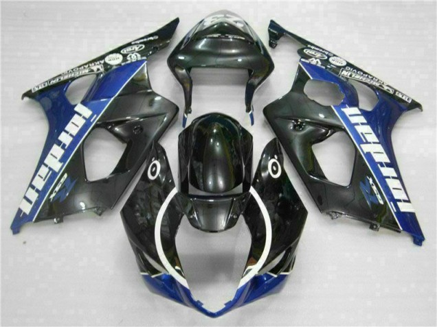 Schwarz Blau GSXR 1000 K3 03-04 Motorrad Verkleidungen & Plastik