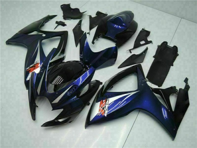 Schwarz Blau GSXR 600 / 750 K6 06-07 Motorrad Vollverkleidung Schwarz Blau GSXR 600 / 750 K6 06-07 Motorrad Vollverkleidung