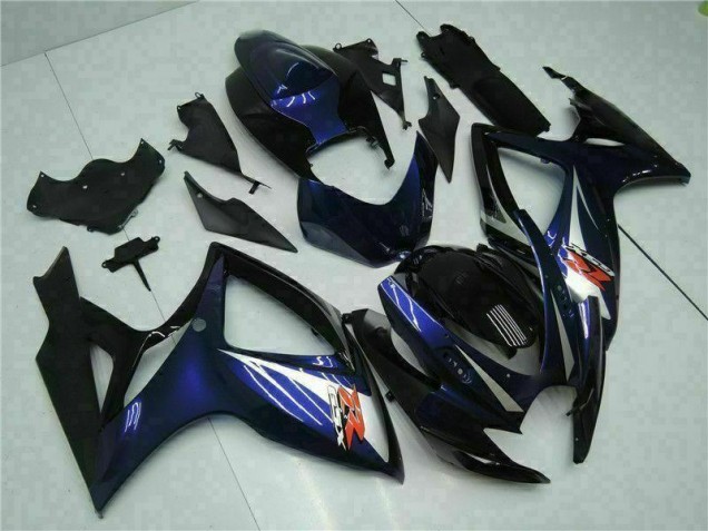Schwarz Blau GSXR 600 / 750 K6 06-07 Motorrad Vollverkleidung Schwarz Blau GSXR 600 / 750 K6 06-07 Motorrad Vollverkleidung