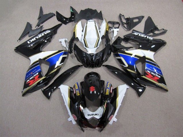 Schwarz Blau Weiß Dunkel Hund GSXR 1000 K9 09-16 Motorrad Verkleidungen Schwarz Blau Weiß Dunkel Hund GSXR 1000 K9 09-16 Motorrad Verkleidungen