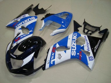 Schwarz Blau Weiß GSXR 1000 K1 00-02 Motorrad Verkleidungen
