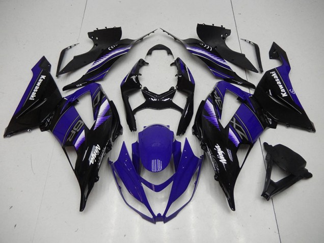 Schwarz Blau ZX6R 13-18 Motorrad Verkleidungen