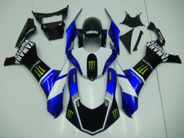 Schwarz Blaus Monster R1 15-19 Motorrad Verkleidungen
