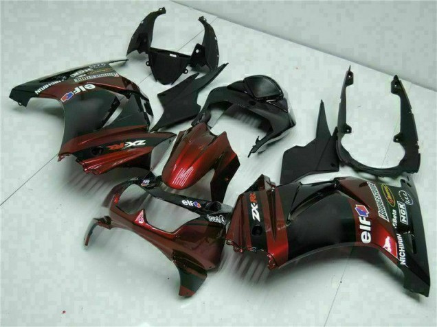 Schwarz EX250 08-12 Motorrad Verkleidung Schwarz EX250 08-12 Motorrad Verkleidung
