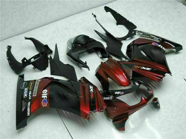 Schwarz EX250 08-12 Motorrad Verkleidung Schwarz EX250 08-12 Motorrad Verkleidung
