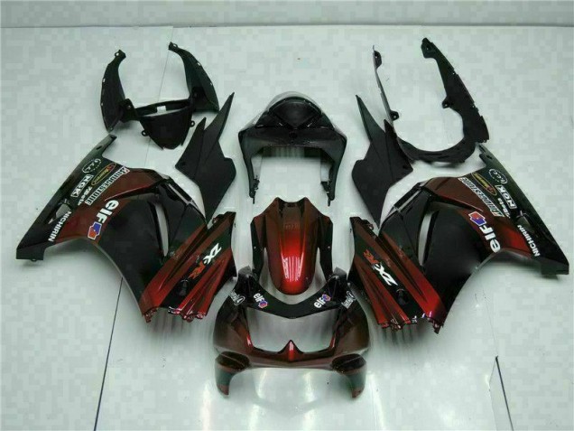 Schwarz EX250 08-12 Motorrad Verkleidung Schwarz EX250 08-12 Motorrad Verkleidung