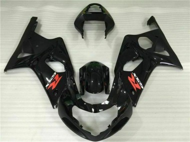 Schwarz GSXR 1000 K1 00-02 Motorrad Verkleidungen