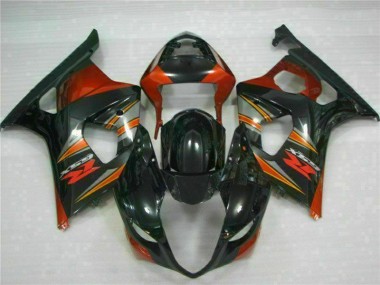 Schwarz GSXR 1000 K3 03-04 Motorrad Verkleidungen Komplett Sets