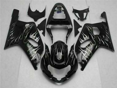 Schwarz GSXR 600 / 750 K1 K2 K3 01-03 Motorrad Verkleidungen